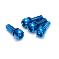 REVERSE Disc Brake bolt set, 4pc/set, blue,M6x18mm