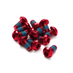 REVERSE Disc Rotor bolt set, 12pc/set, red