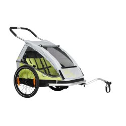 Fahrrad-Kinder-Anhänger XLC 8teen BS-C07 Duo² limone...